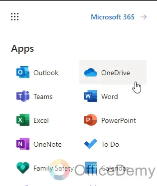 How to access OneDrive from outlook 11