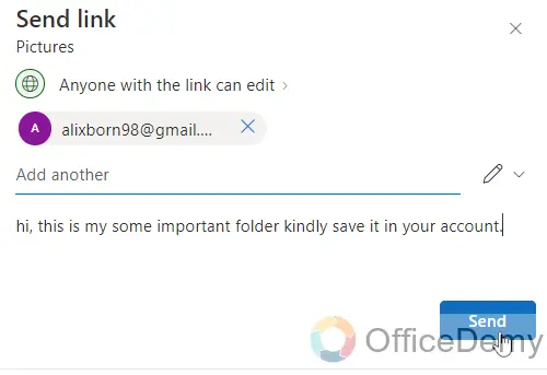 How to share OneDrive folder in email 14