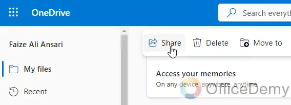 How to share OneDrive folder in email 9