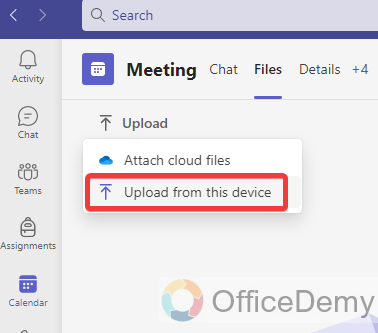 how to attach file in microsoft teams meeting invite 4
