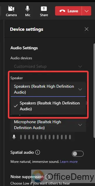 how to enable sound in microsoft teams 22