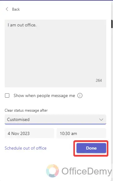 how to set out of office in microsoft teams 14