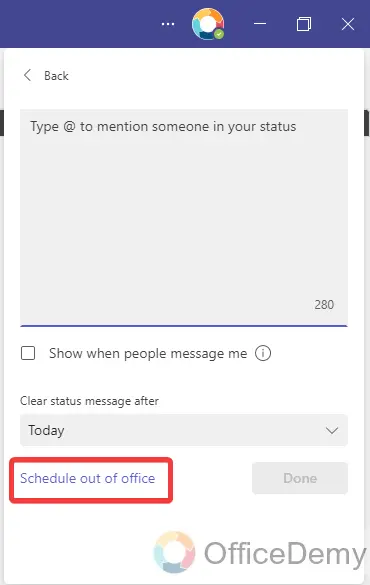 how to set out of office in microsoft teams 7
