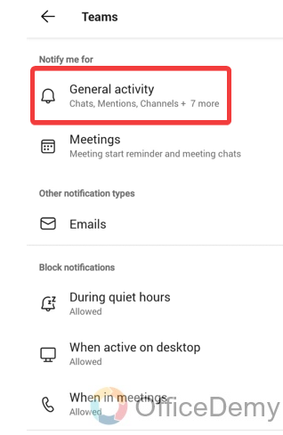how to turn off microsoft teams notifications 7