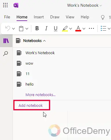 How to Add a New Notebook in OneNote 12