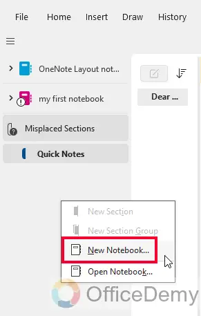 How to Add a New Notebook in OneNote 2