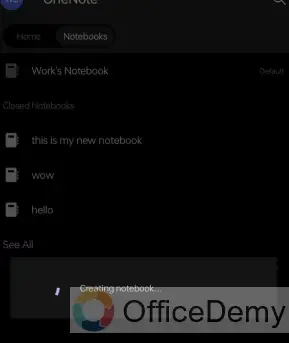 How to Add a New Notebook in OneNote 23b