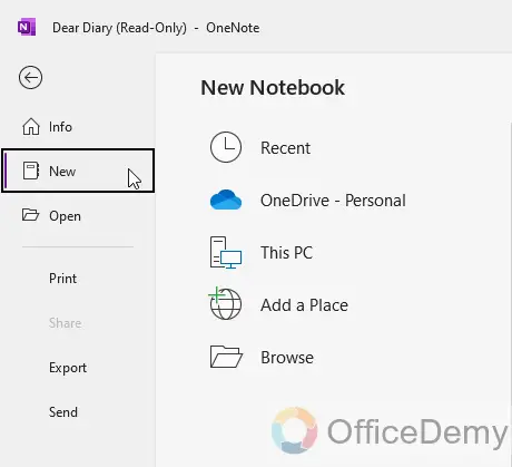 How to Add a New Notebook in OneNote 2b