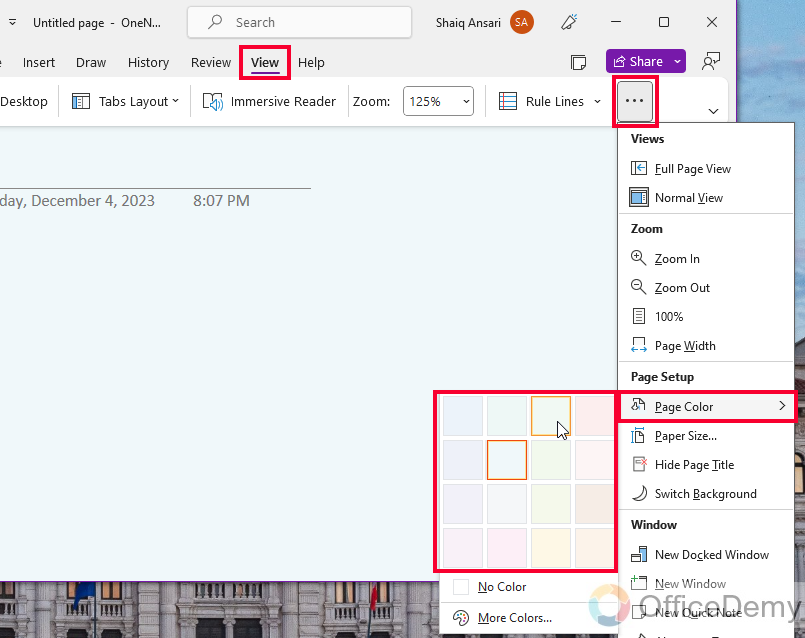 How to Change OneNote Layout 14