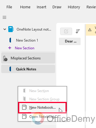 How to Change OneNote Layout 2