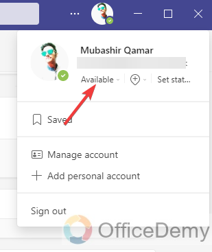 How to Change Status in Microsoft Teams 2