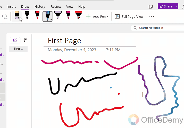 How to Draw on OneNote 5c