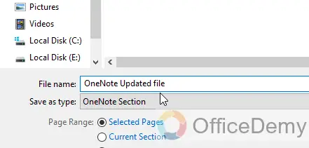 How to Export OneNote 9