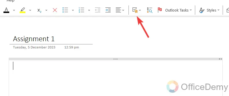 How to Insert Checkbox in Onenote 3
