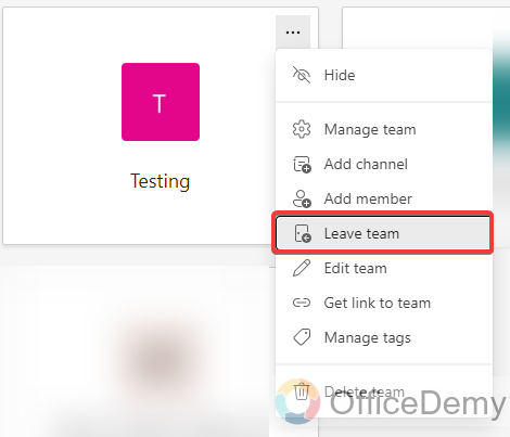 How to Leave a Team on Microsoft Teams 4