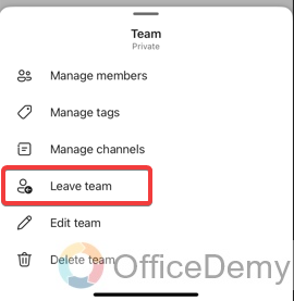 How to Leave a Team on Microsoft Teams 8