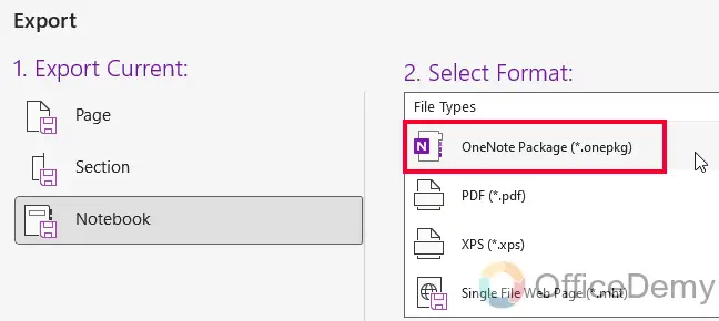 How to Move OneNote Notebook to Another Account 6
