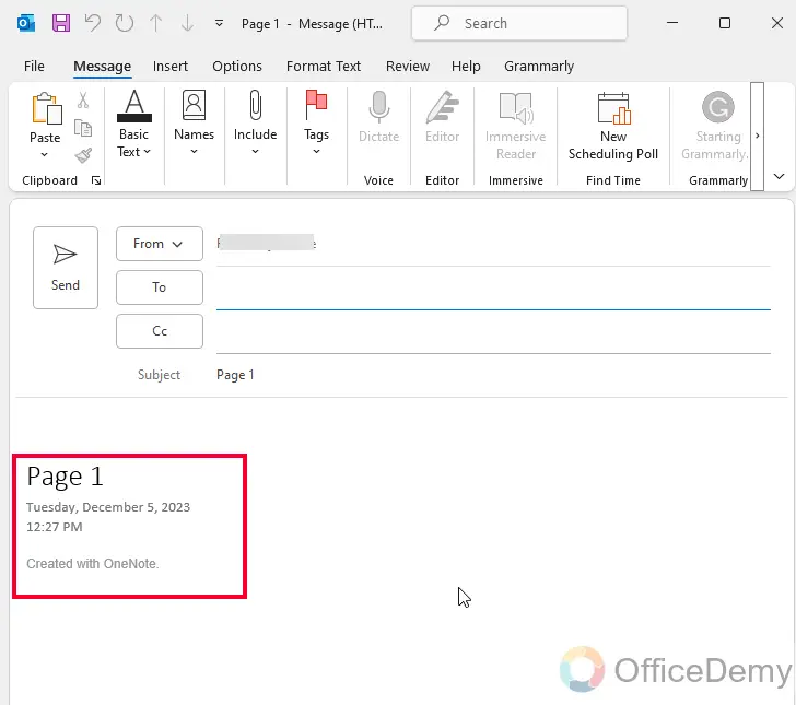 How to Share a Page in OneNote 11