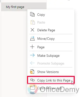 How to Share a Page in OneNote 24