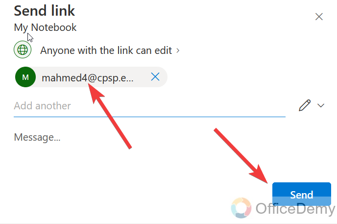 How to Share onenote with others 15