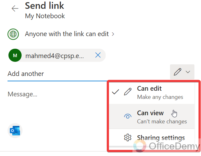 How to Share onenote with others 22