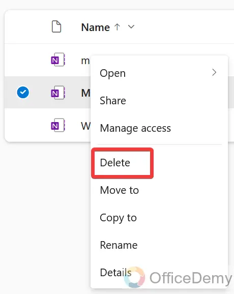 How to delete a notebook in Onenote 9