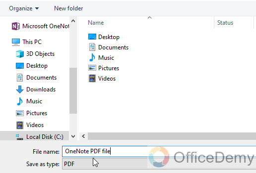 How to save OneNote as PDF 9
