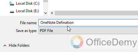 How to save OneNote as Pdf 28