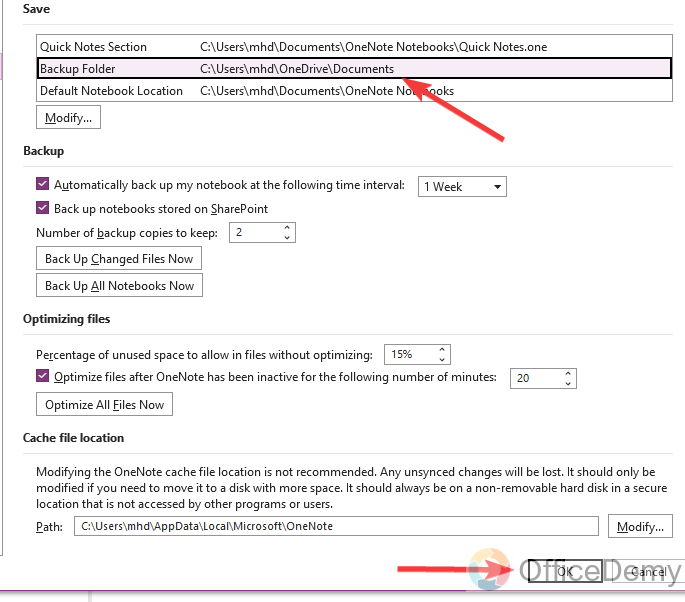 how to backup onenote 21
