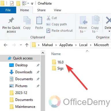 how to clear onenote cache 7