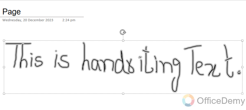 how to convert handwriting to text in onenote 11