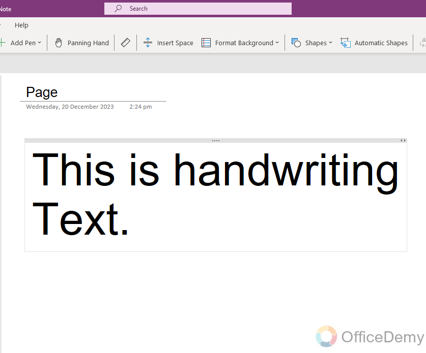 how to convert handwriting to text in onenote 13