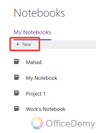 how to create a new notebook in onenote 13