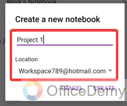 how to create a new notebook in onenote 18