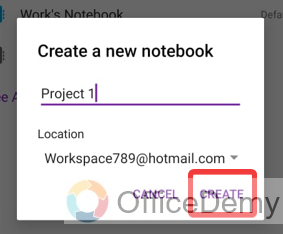 how to create a new notebook in onenote 19
