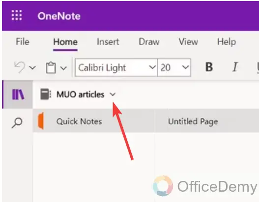 how to create a new notebook in onenote 4