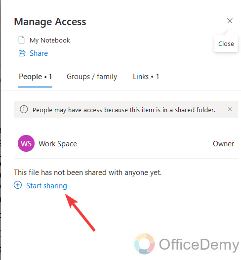 how to create a shared onenote 15