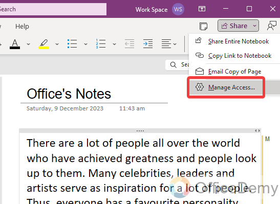 how to create a shared onenote 21