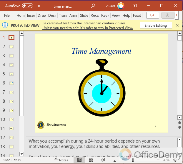 how to insert powerpoint into onenote 7