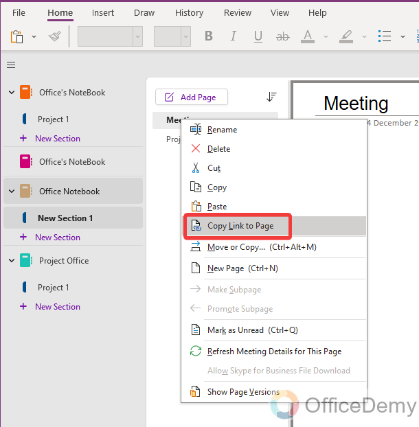 how to link onenote pages 2