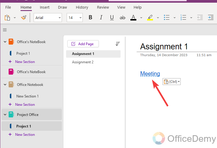 how to link onenote pages 5
