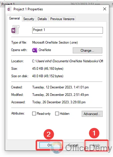 how to make onenote read-only 23
