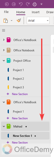 how to make tabs in onenote 1