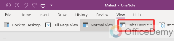 how to make tabs in onenote 3