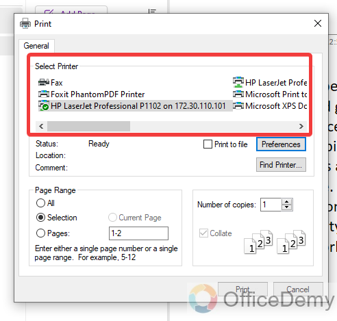 how to print in onenote 5