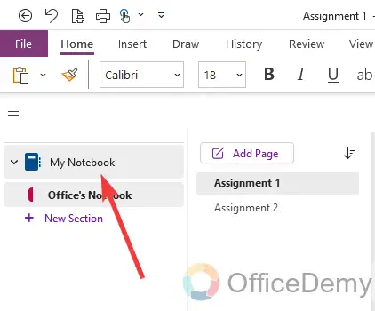how to rename a notebook in onenote 1