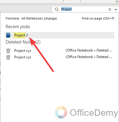 how to search in onenote 14
