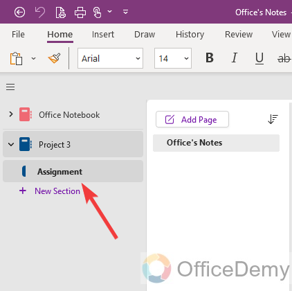 how to share a section in onenote 1