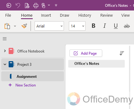 how to share a section in onenote 7