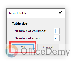 how to add a table in onenote 7